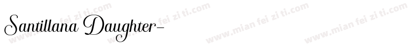 Santillana Daughter字体转换